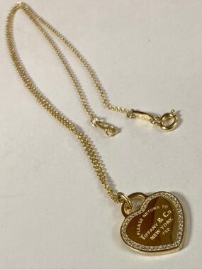Logo Heart Tag Necklace